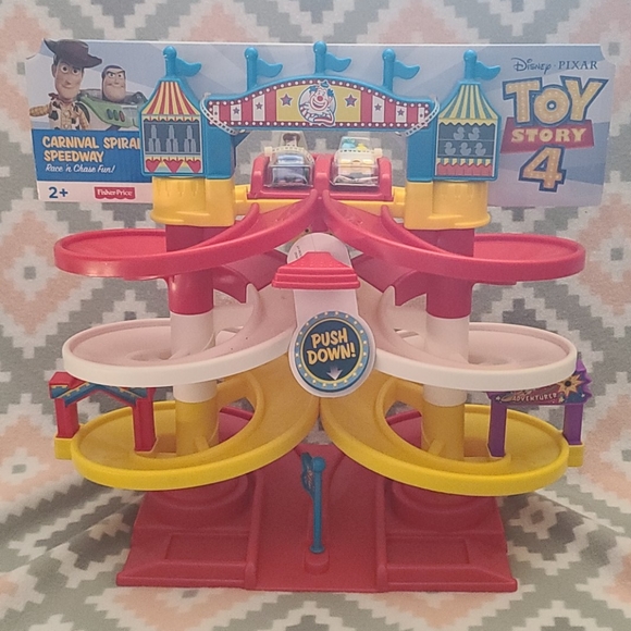 Disney Other - Toy Story 4 Carnival Spiral Speedway Playset